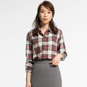 Uniqlo plaid flannel shirt